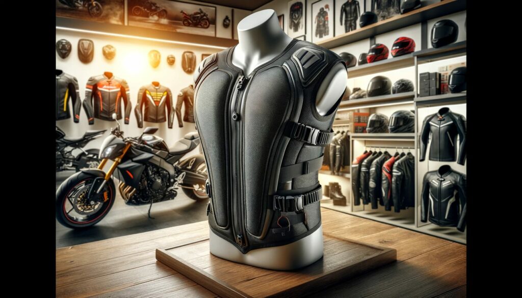 Exemple de gilet airbag pour moto